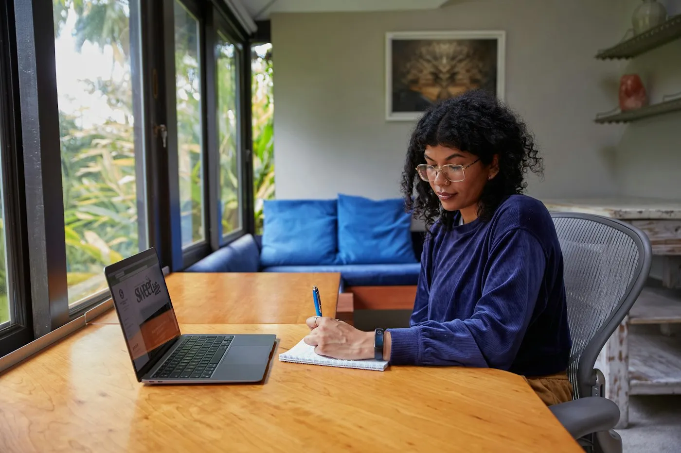 A founder at work